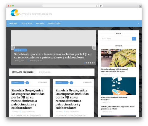 TechBlaze WordPress theme - noticiasempresariales.es