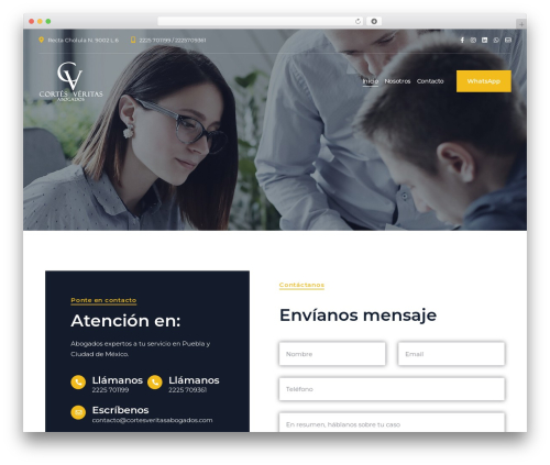 Theme WordPress ATIS - cortesveritasabogados.com