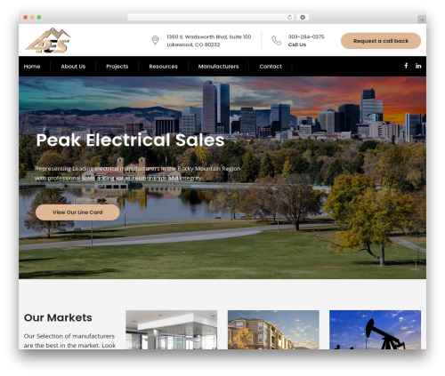 Theme WordPress Nortech - peakelectricalsales.com