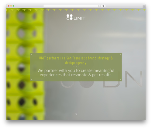 Unit WordPress theme - unitpartners.com