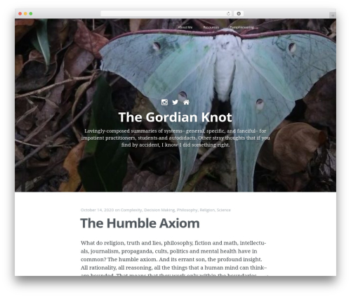 WordPress theme Casper - the-gordianknot.com