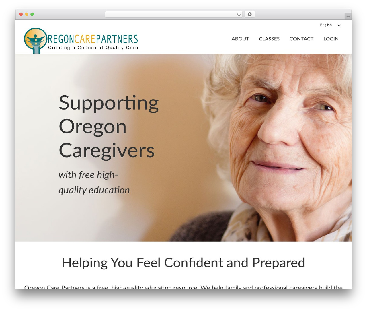WordPress theme Genesis - oregoncarepartners.com