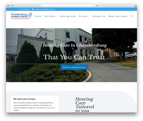 Testify WordPress plugin - chambersburghearing.com