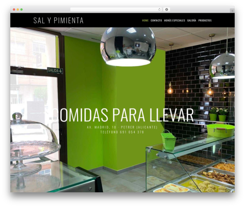 Dine framework WordPress plugin - salypimientacomidas.es