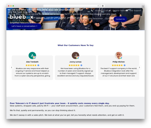WordPress theme Hello Elementor - bluebox-i.co.uk