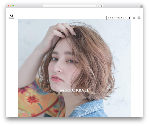 WordPress website theme SampleTheme - co-mirrorball.com