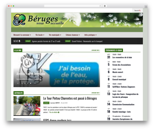 FlatNews WordPress theme - beruges.fr