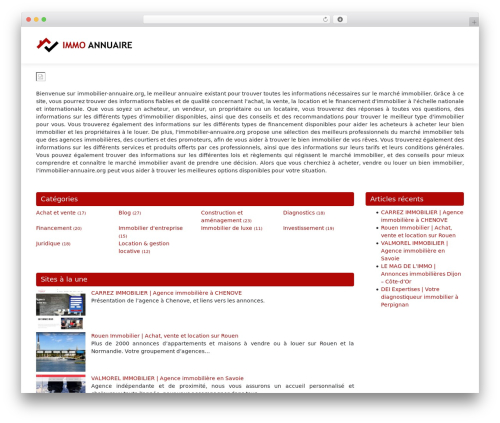generic-site WordPress theme - immo-annuaire.org