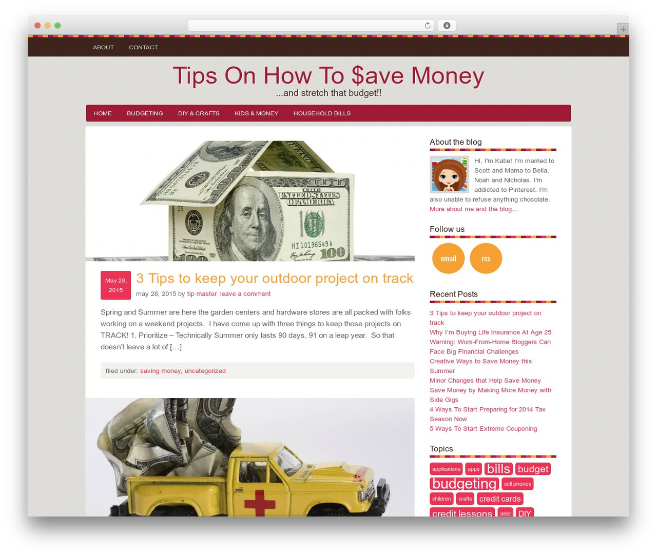 Genesis theme WordPress - tipsonhowtosavemoney.com