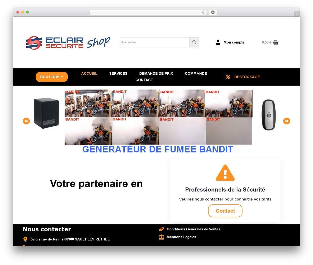 Hello Elementor WordPress ecommerce theme - dc-securite.com