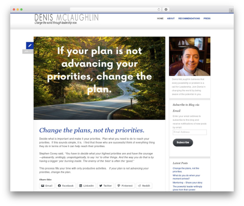 PixelPower WordPress theme - denisgmclaughlin.com