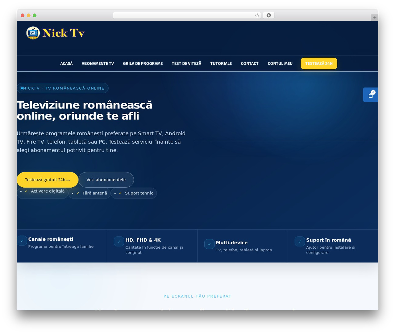 Theme WordPress Cleanora - nicktv.ro