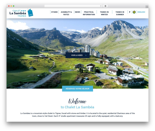 WordPress theme Châlet la Sambéa - chalet-sambea.com