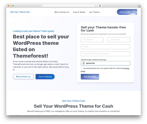 WordPress theme Divi - sellyourthemefast.com