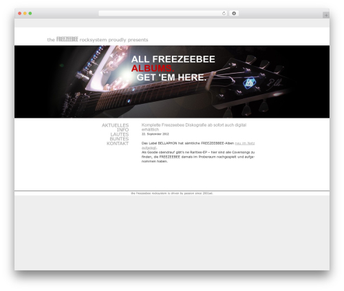 WordPress theme Freezeebee - freezeebee.de