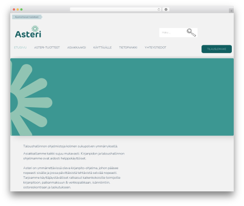 WordPress theme Sininen Härkä - asteri.fi