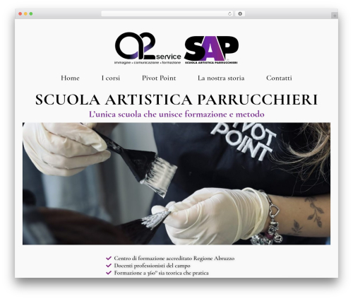 Caleo WordPress theme - scuolaartisticaparrucchieri.it