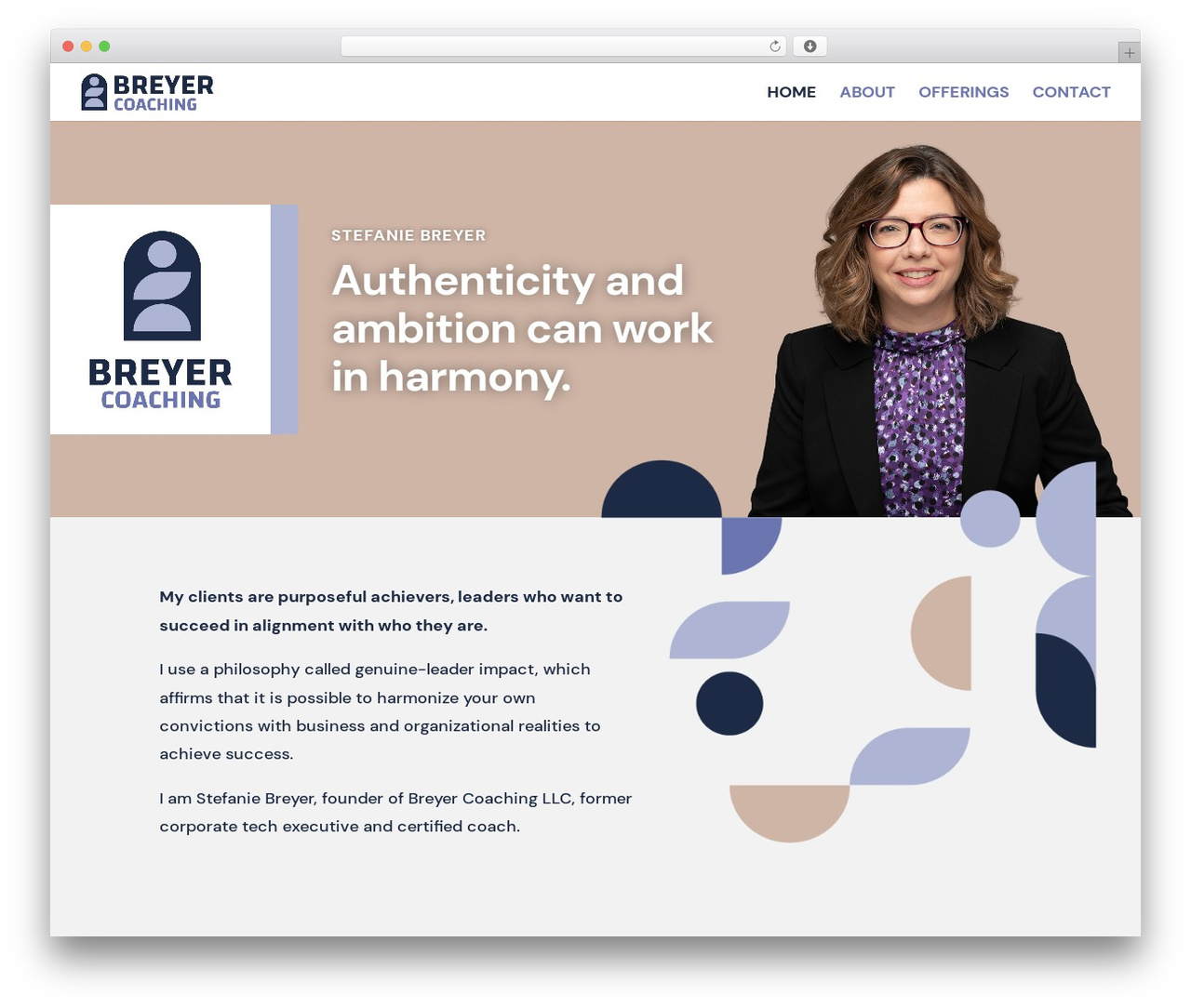 Divi WordPress theme - breyercoaching.com