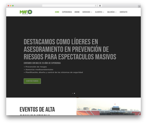 Divi WordPress theme - mafo.cl