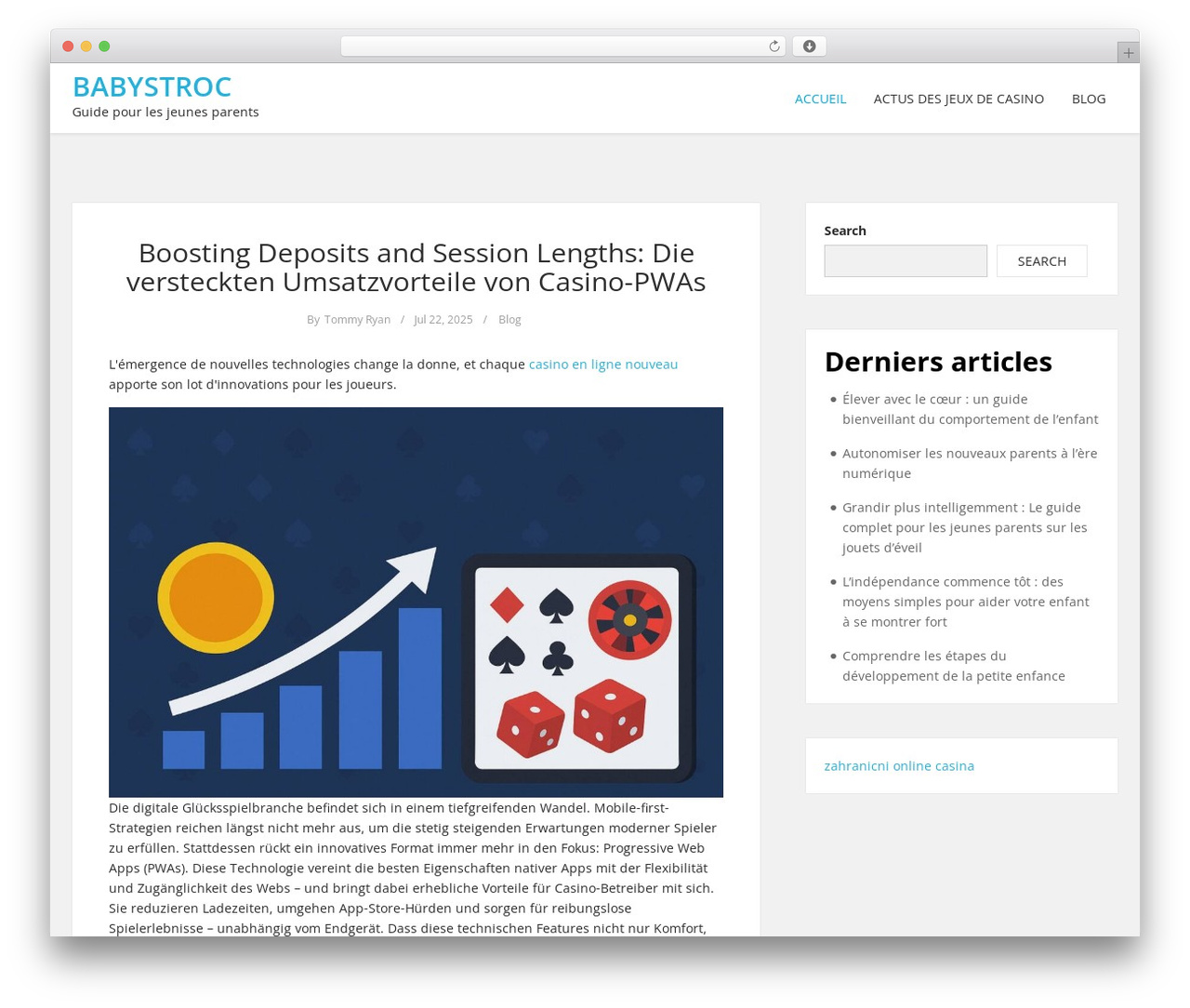 Kotha WordPress theme - babystroc.fr