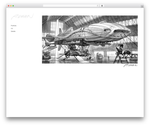 Made top WordPress theme - peterchanconceptart.com
