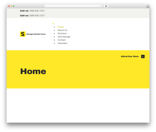MaxCube WordPress theme design - storagesolutionguys.com