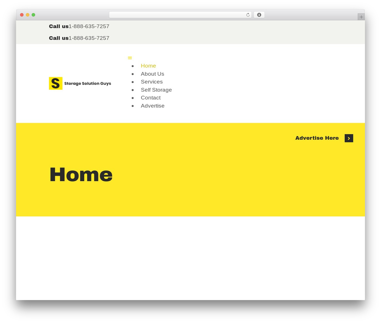 MaxCube WordPress theme design - storagesolutionguys.com