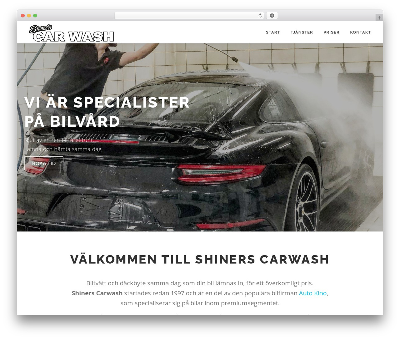 OnePress theme WordPress - shiners.se
