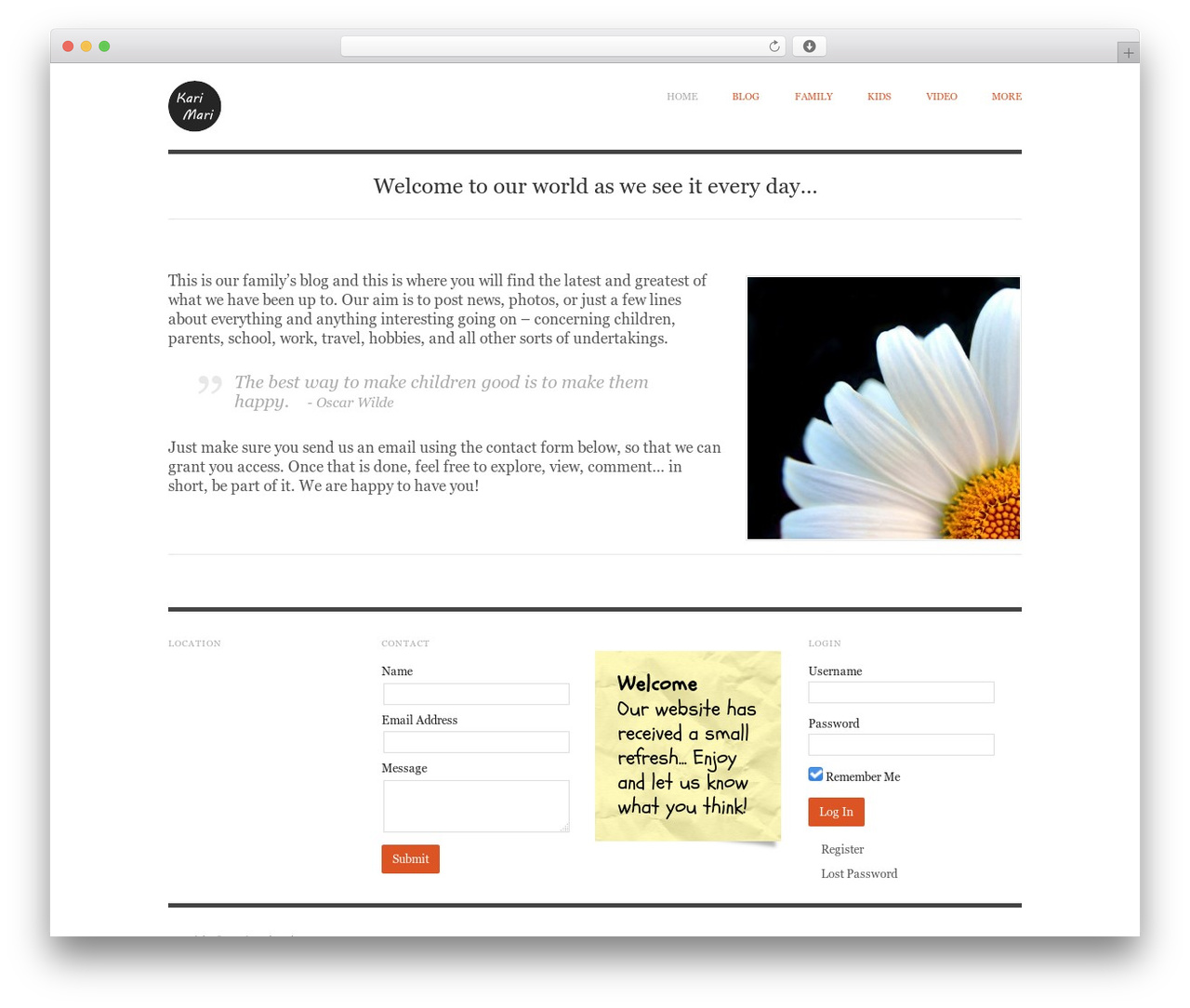 Origin theme WordPress - karimari.slm23.com