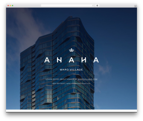 Theme WordPress Anaha - anahawardvillage.com