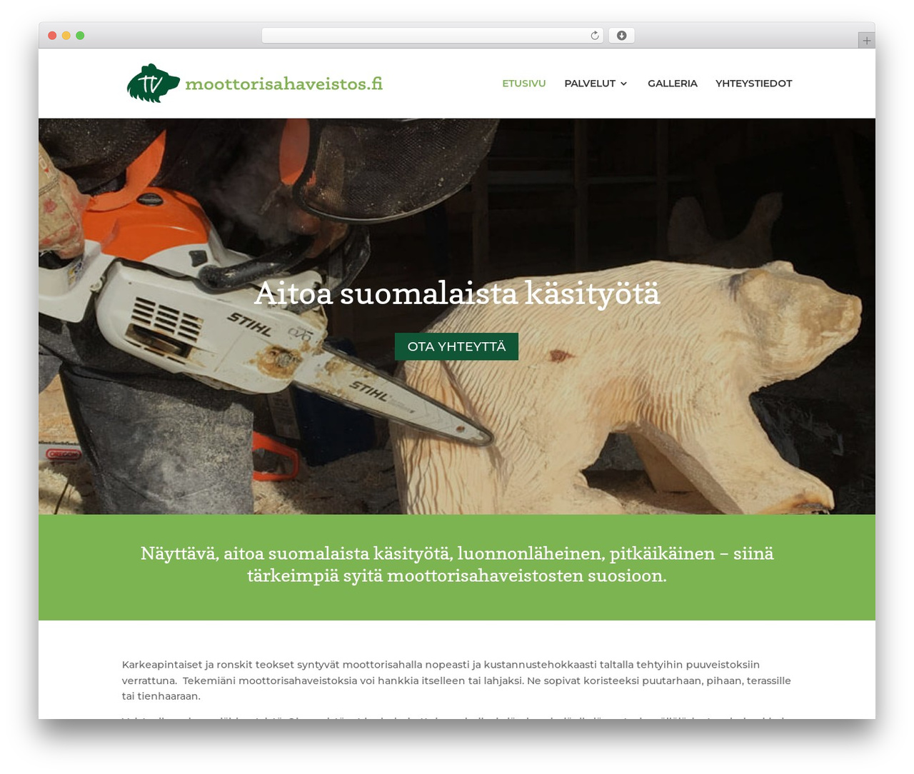 Theme WordPress Divi - moottorisahaveistos.fi Theme WordPress Divi - moottorisahaveistos.fi