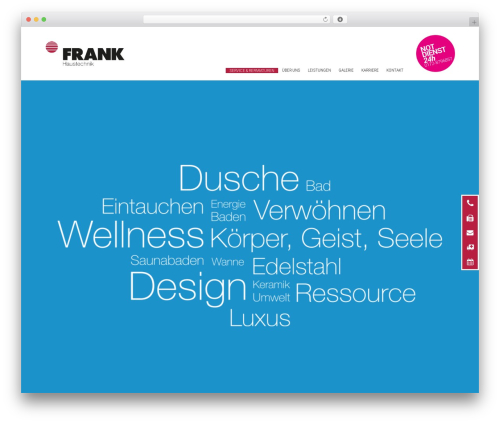 Throne theme WordPress - frankhaustechnik.de