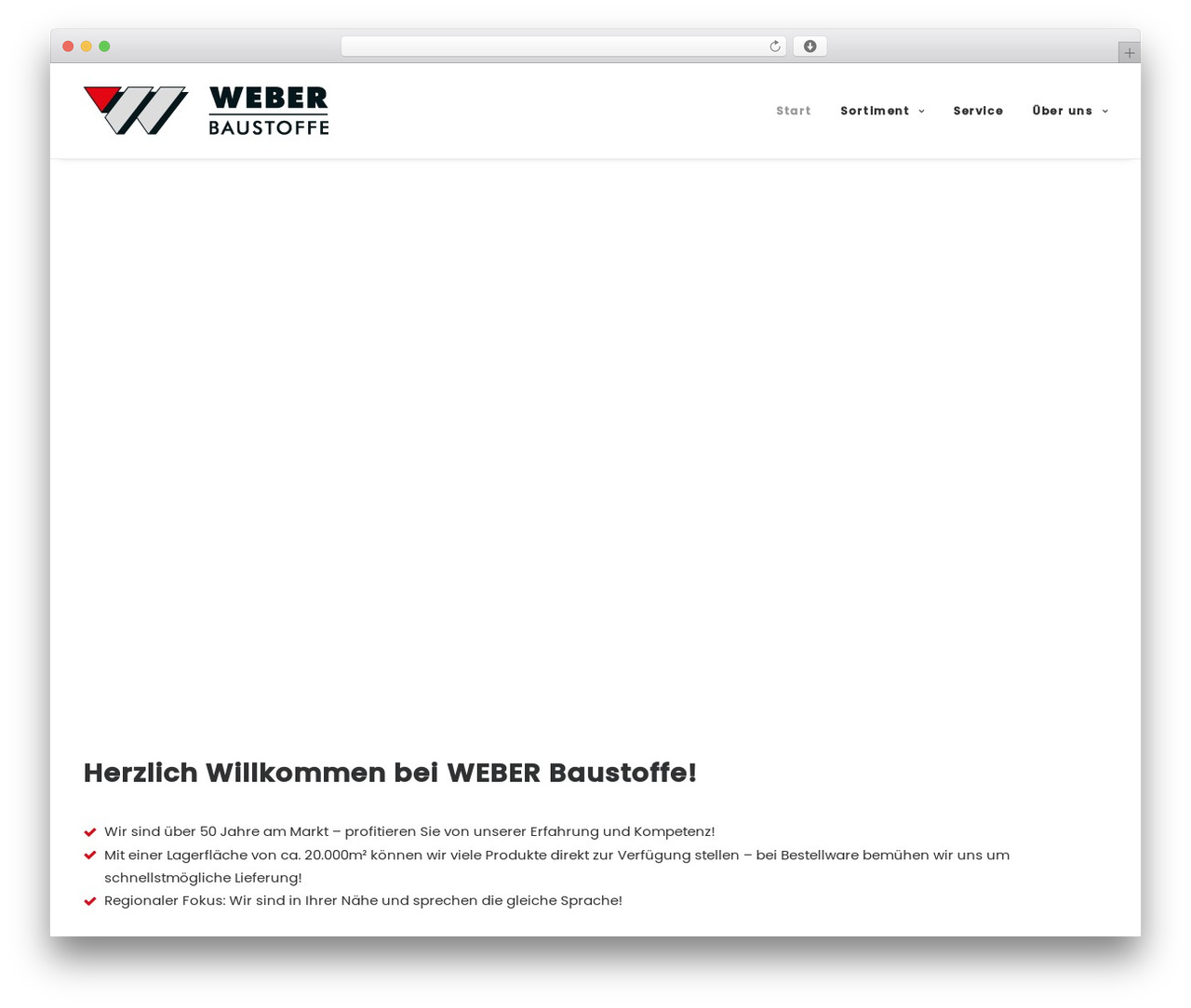 Uncode WP theme - weber-baustoffe.de