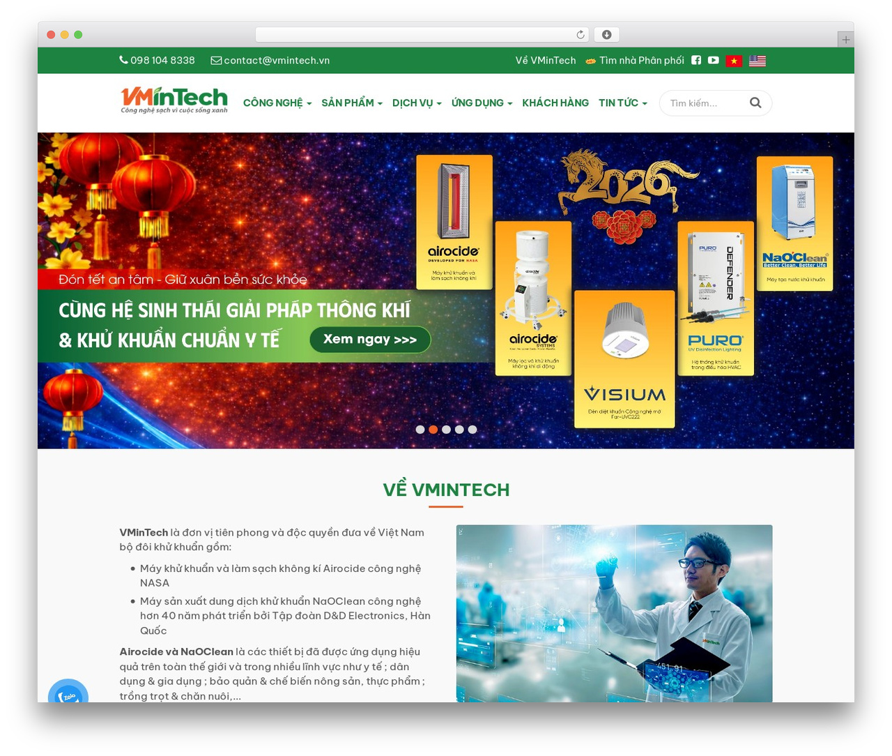 VMINTECH WordPress theme - vmintech.vn