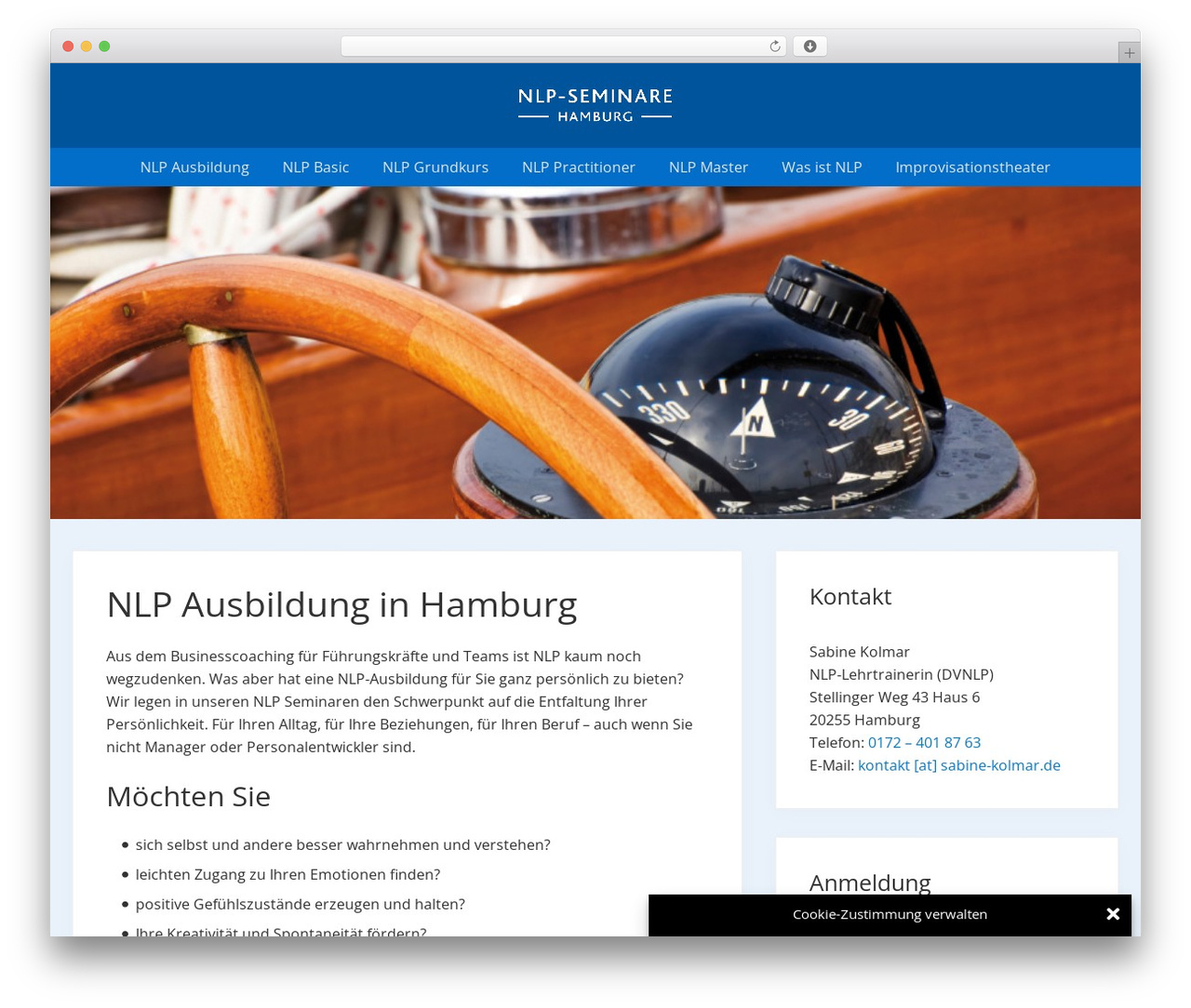 WordPress theme Genesis - nlp-seminare-hamburg.de