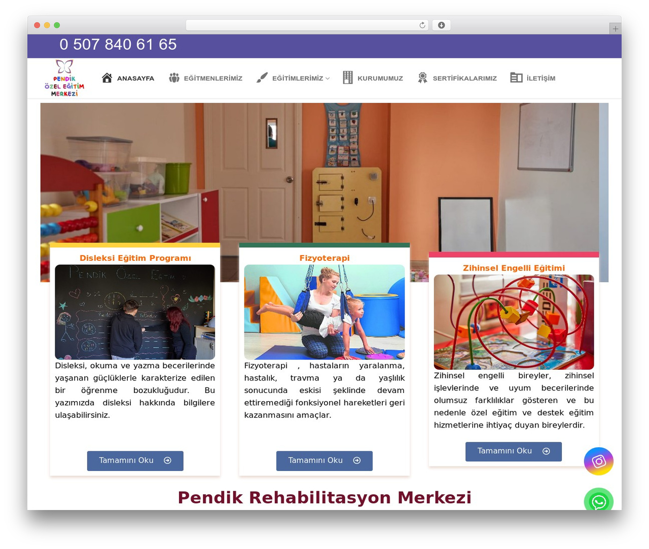 Customify WordPress theme - pendikozelegitimmerkezi.com