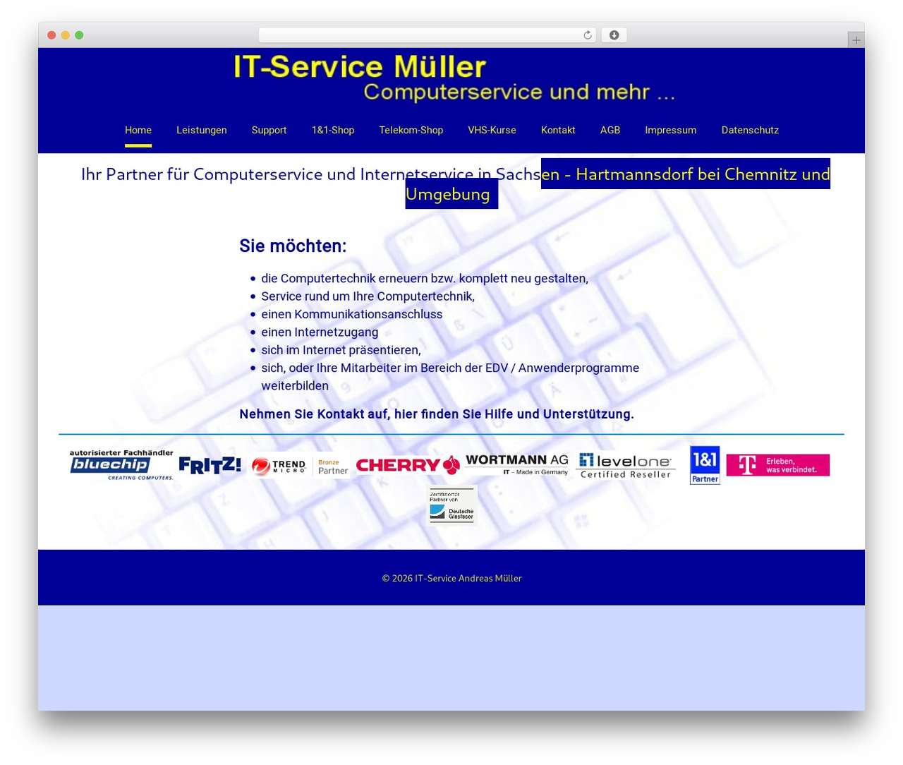 evolve Plus WordPress theme - it-service-mueller.net