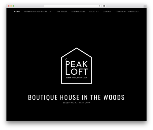 Obsidian WordPress page theme - thepeakloft.com