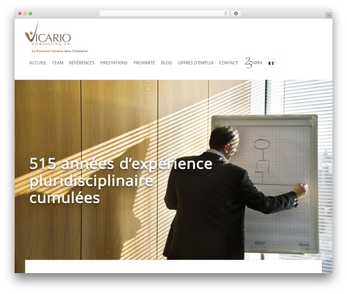 OGS best WordPress theme - vicario.ch