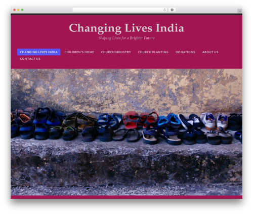 Radcliffe 2 WordPress theme - changinglivesindia.org