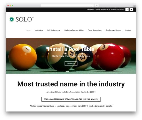 Ryan premium WordPress theme - santarosapooltablerepairpros.com