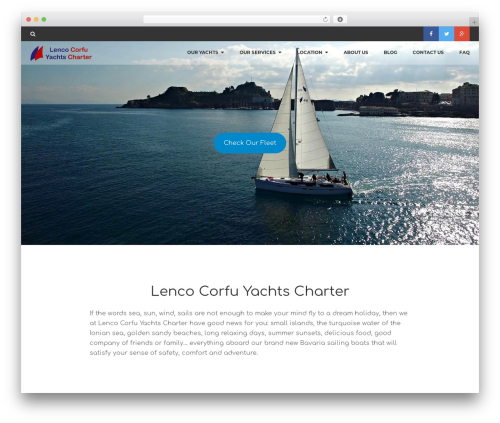 Theme WordPress Rentify - lenco-corfu-yachts.com