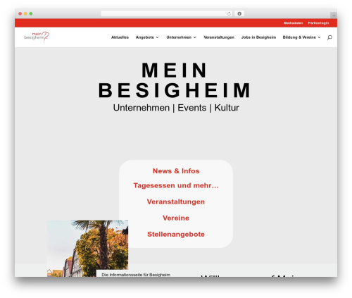 Divi modules simple heading WordPress plugin - mein-besigheim.de