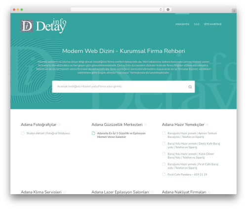 WordPress theme Flatbase - detay.info