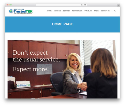 WordPress theme Infinity WP Theme - trustedtek.net