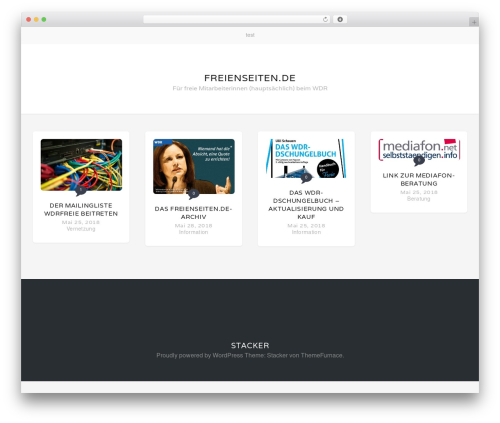 WordPress theme Stacker Lite - freienseiten.de WordPress theme Stacker Lite - freienseiten.de