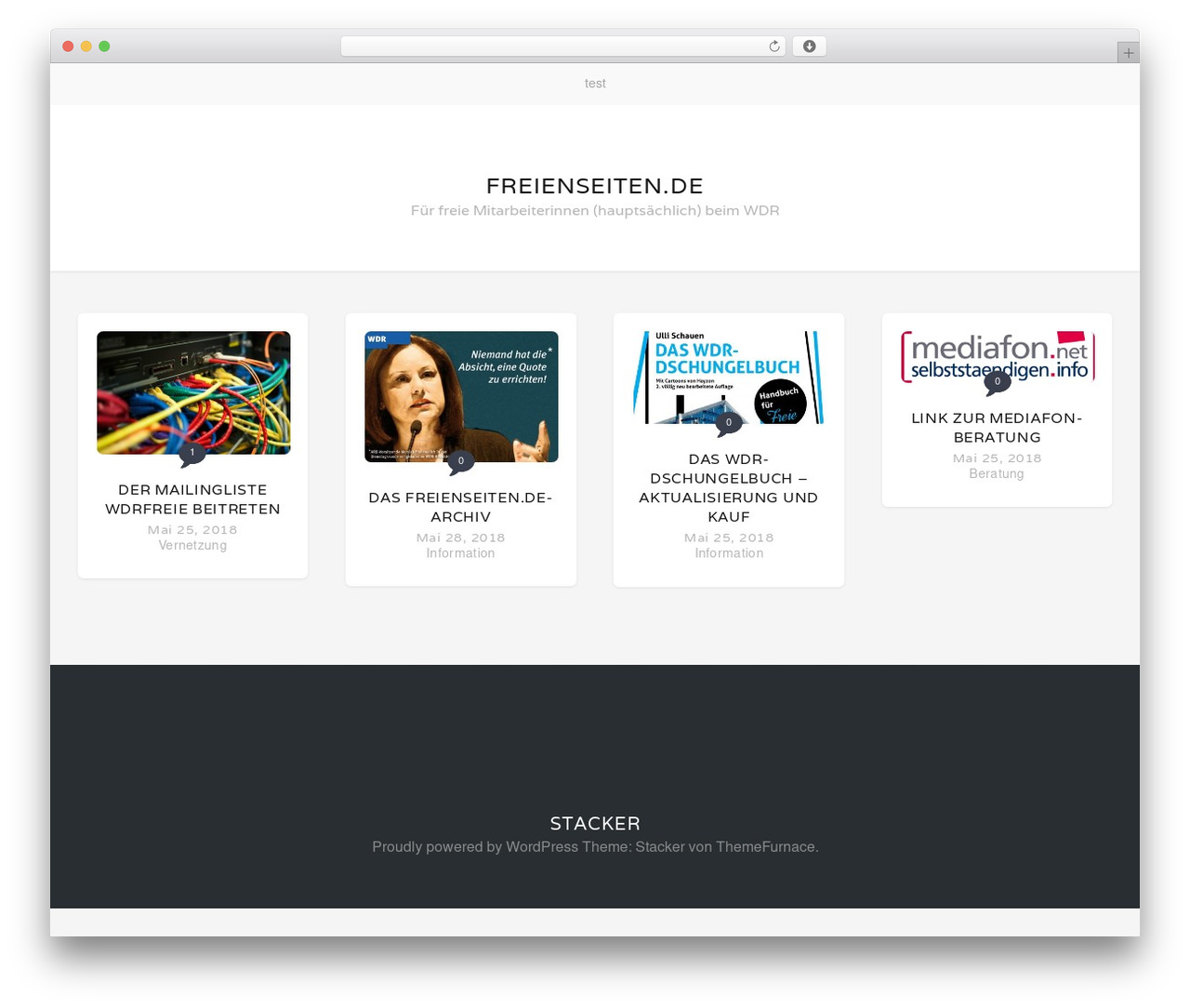 WordPress theme Stacker Lite - freienseiten.de WordPress theme Stacker Lite - freienseiten.de