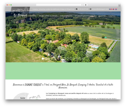 WordPress theme Template Bosquet - lebosquet.com