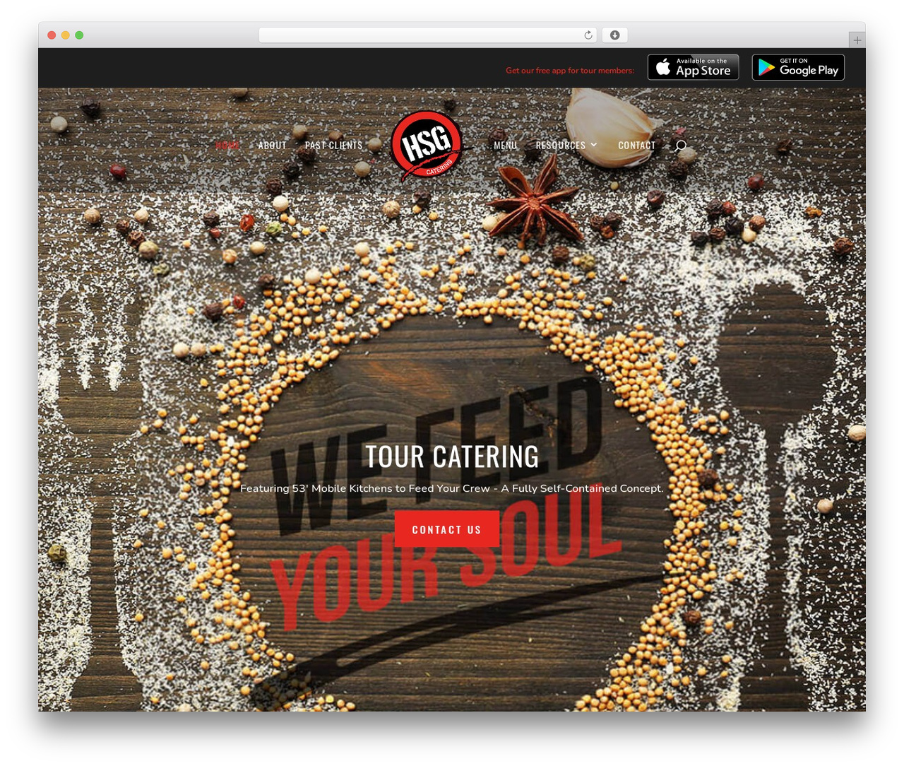WordPress website theme Divi - hsgcatering.com
