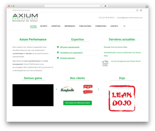 WP theme The7 Classic - axium-performance.fr